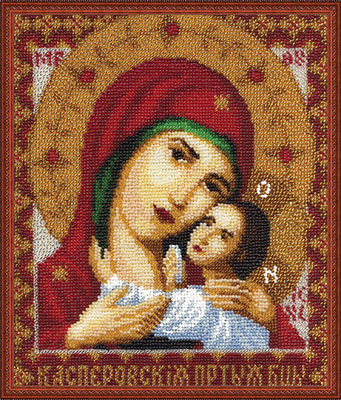 Набор для вышивания " PANNA" CM- 0946 ( ЦМ- 0946 ) " Икона Пресвятой Богородицы Касперовская" 