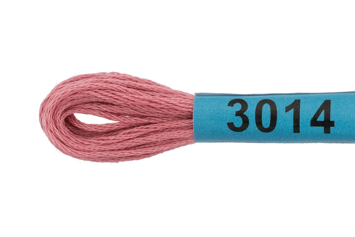 Нитки для вышивания " Gamma" мулине ( 0820- 3070 ) 100% хлопок 8 м №3014 т. розовый