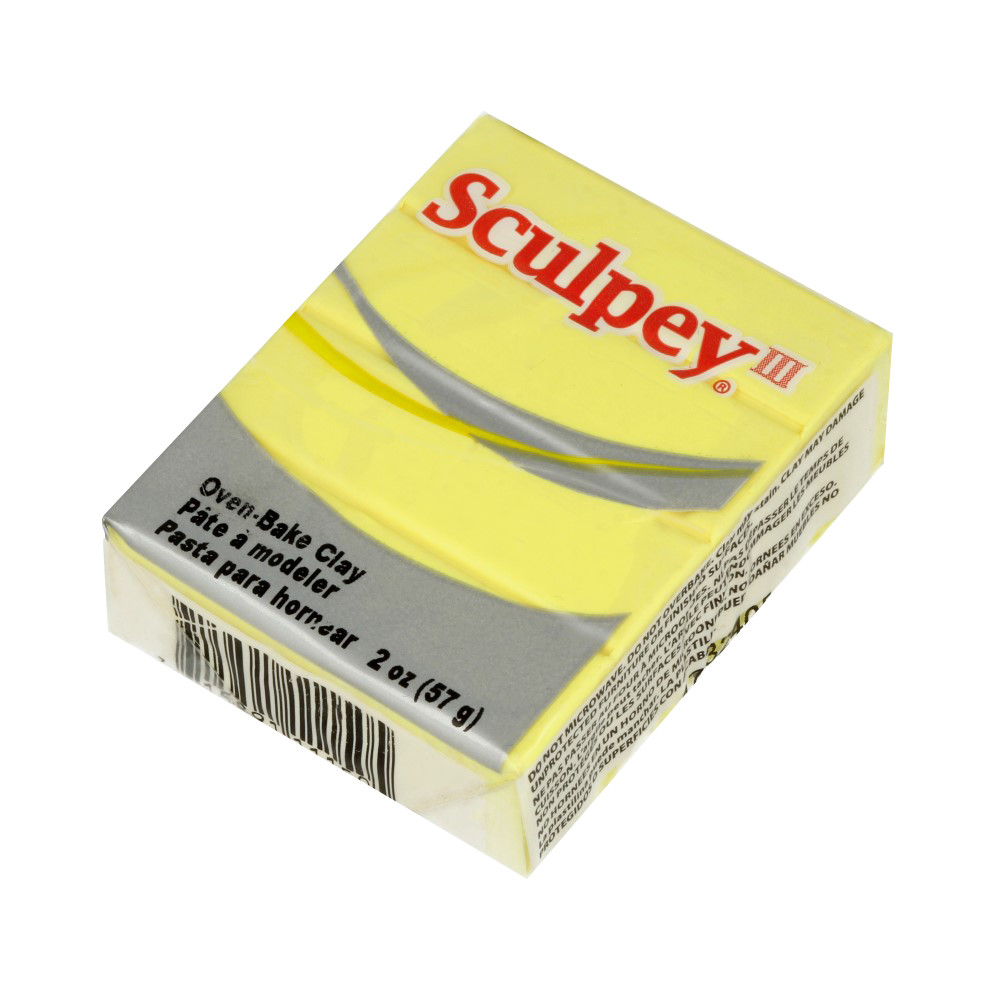 " Sculpey" III полимерная глина S302 57 г 1150 лимонно- желтый