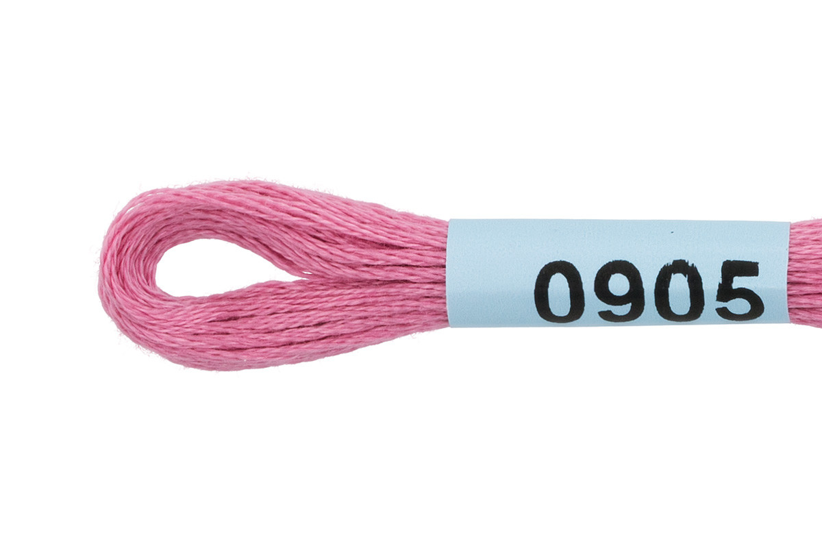 Нитки для вышивания " Gamma" мулине ( 0820- 3070 ) 100% хлопок 8 м №0905 розовый