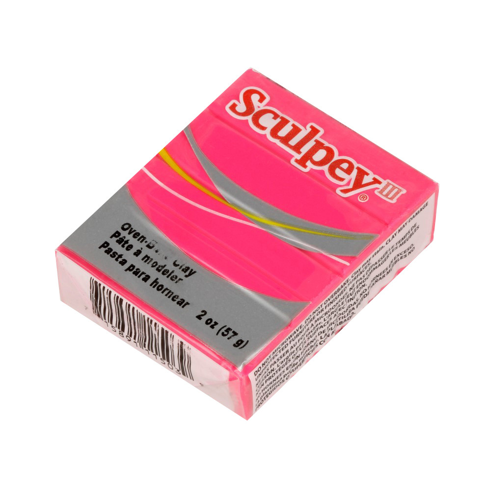 " Sculpey" III полимерная глина S302 57 г 503 ярко- розовый