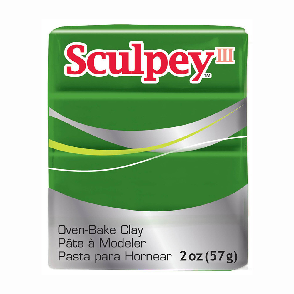 " Sculpey" III полимерная глина S302 57 г 322 зеленый