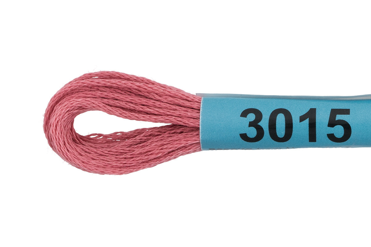 Нитки для вышивания " Gamma" мулине ( 0820- 3070 ) 100% хлопок 8 м №3015 т. грязно - розовый