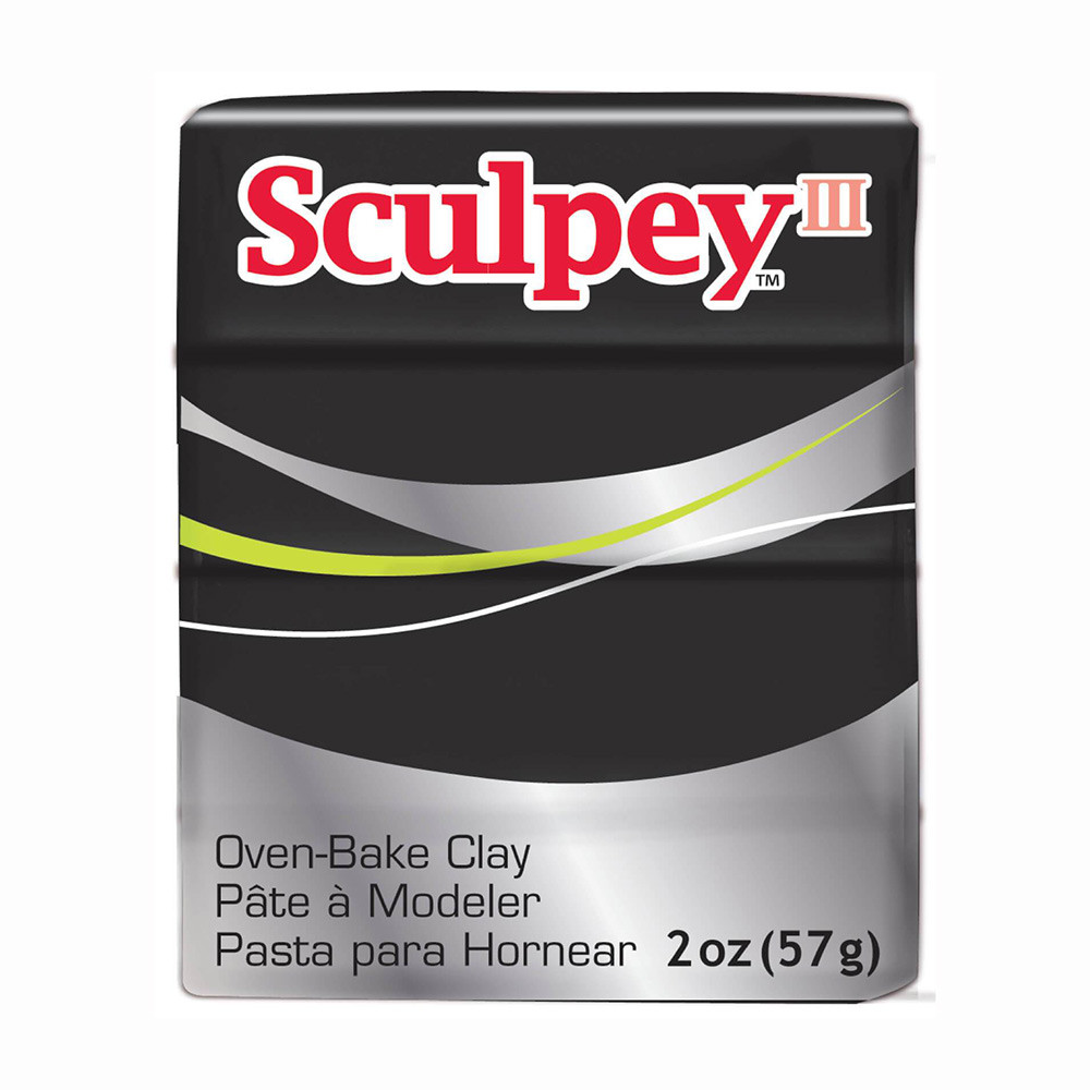 " Sculpey" III полимерная глина S302 57 г 042 черный