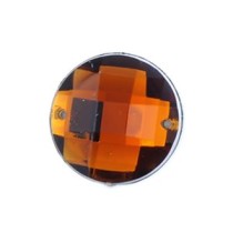 Стразы пришивные пластик арт.E18 круг цв.19 темно-коричневый фас.50шт.