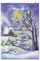 Набор для вышивания "Открытка. Лунная ночь"