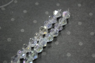 Бусины стеклянные "Zlatka" GBA-02 стекло 22 шт на нити №30 прозрачный перламутровый