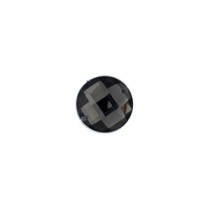 Стразы пришивные пластик арт.E8 круг цв.37 черный фас.100шт.