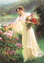 Основа с рисунком для вышивания лентами OVB-0115 Легкое сияние