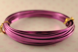 Проволока для плетения плоская 2 мм 5 м №11 лиловый