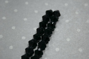 Бусины стеклянные "Zlatka" GBA-02 стекло 22 шт на нити №29 черный