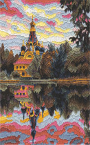 Набор для вышивания "Цветы заката тают в небе"