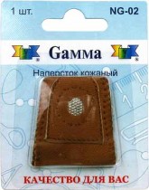 GAMMA Наперсток NG-02 в блистере кожаный