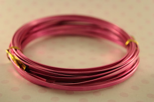 Проволока для плетения плоская 2 мм 5 м №20 розовый