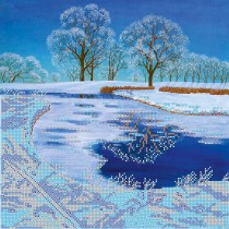 Схема для вышивки бисером «Хрустальное озеро»