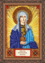 Набор для вышивки бисером именной мини-иконы «Святая Марфа»