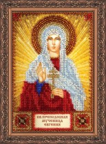 Набор для вышивки бисером именной мини-иконы «Святая Евгения»