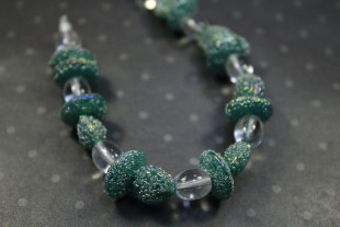 Бусины стекло 24 шт ± 2 шт №03 зеленый