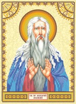 Схема для вышивки иконы бисером на холсте «Святой Макарий (Макар)»