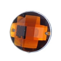 Стразы пришивные пластик арт.E20 круг цв.19 темно-коричневый фас.50шт.