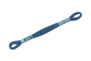 Нитки для вышивания " Gamma" мулине ( 3173- 6115 ) 100% хлопок 8 м №5170 сине- серый