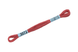 Нитки для вышивания " Gamma" мулине ( 3071- 3172 ) 100% хлопок 8 м №3072 т. т. розовый