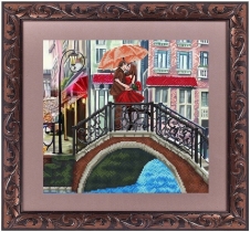 Рисунок на ткани для вышивки бисером  К-3095 Встреча в Венеции