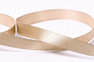 Лента атласная 12 мм 33 м ±2 м №060 бежевый