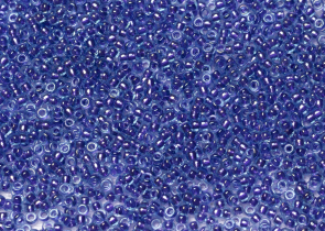 Бисер Япония MIYUKI Seed Beads 15/0 5г 1827 аква блестящий игристый фиолетовая линия внутри