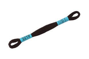 Нитки для вышивания " Gamma" мулине ( 3173- 6115 ) 100% хлопок 8 м №3219 т. т. коричневый