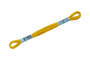 Нитки для вышивания " Gamma" мулине ( 3173- 6115 ) 100% хлопок 8 м №5165 яр- желтый