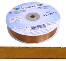 20 мм двухстор. с металл. нитью AL-20M GAMMA №121 горчичный/золото