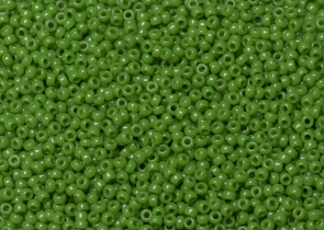 Бисер Япония MIYUKI Seed Beads 15/0 5г 0411 нефритовый зелёный непрозрачный