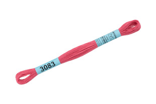 Нитки для вышивания " Gamma" мулине ( 3071- 3172 ) 100% хлопок 8 м №3083 т. т. розовый