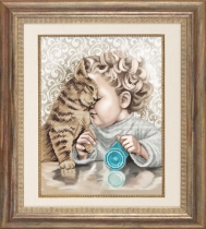 Рисунок на ткани для вышивки бисером КС-3026 Лучшие друзья