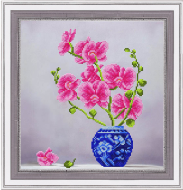 Рисунок на ткани для вышивки бисером  К-3106 Нежные орхидеи