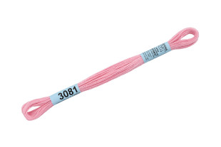 Нитки для вышивания " Gamma" мулине ( 3071- 3172 ) 100% хлопок 8 м №3081 розовый