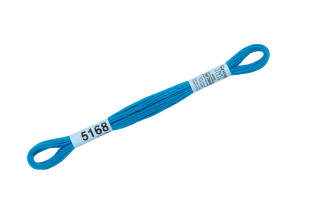 Нитки для вышивания " Gamma" мулине ( 3173- 6115 ) 100% хлопок 8 м №5168 синий