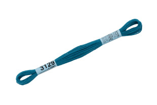 Нитки для вышивания " Gamma" мулине ( 3071- 3172 ) 100% хлопок 8 м №3129 мор. волна