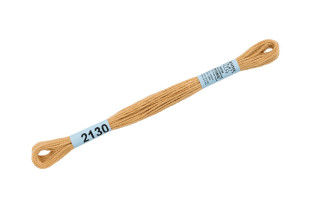 Нитки для вышивания " Gamma" мулине ( 0820- 3070 ) 100% хлопок 8 м №2130 золотистый