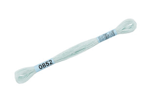 Нитки для вышивания " Gamma" мулине ( 0820- 3070 ) 100% хлопок 8 м №0852 бл. голубой