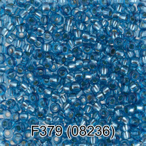 Бисер Чехия " GAMMA" круглый 6 10/ 0 2. 3 мм 5 г 1- й сорт F379 синий ( 08236 )