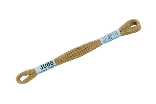 Нитки для вышивания " Gamma" мулине ( 0820- 3070 ) 100% хлопок 8 м №3068 хаки- оливковый