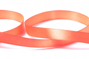 Лента атласная 12 мм 33 м ±2 м №125 красно-оранжевый