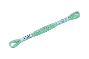 Нитки для вышивания " Gamma" мулине ( 3071- 3172 ) 100% хлопок 8 м №3137 св. св. бирюзовый