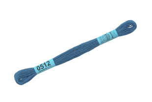 Нитки для вышивания " Gamma" мулине ( 0207- 0819 ) 100% хлопок 8 м №0512 св- синий