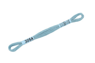 Нитки для вышивания " Gamma" мулине ( 0820- 3070 ) 100% хлопок 8 м №3054 серо- голубой