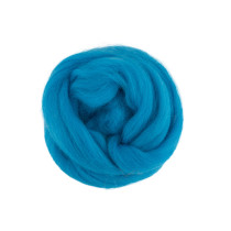 " Gamma" TFS- 050 " Шерсть для валяния" 100% полутонкая шерсть 50г №0473 голуб. бирюза