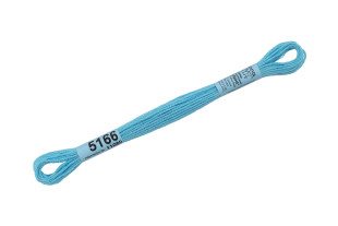 Нитки для вышивания " Gamma" мулине ( 3173- 6115 ) 100% хлопок 8 м №5166 голубой