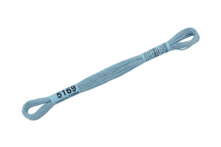 Нитки для вышивания " Gamma" мулине ( 3173- 6115 ) 100% хлопок 8 м №5169 серо- голубой